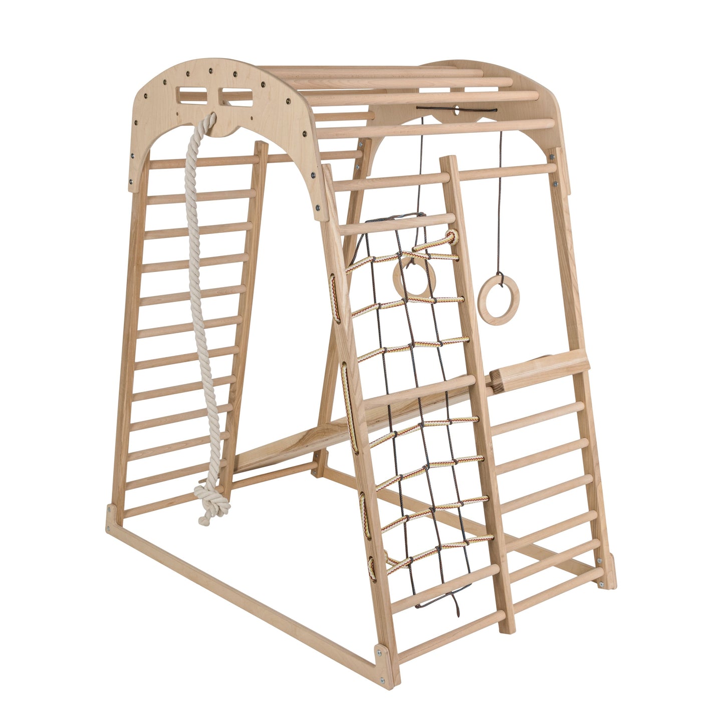 Set de joc de alpinism pliabil de interior din lemn (Set 8 în 1)