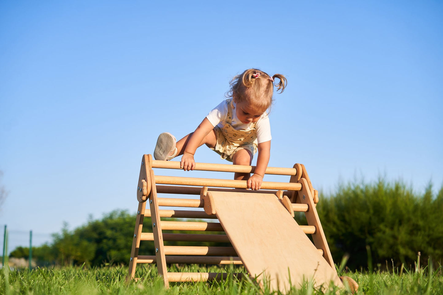 Set de două Climber Pikler Triunghi + Rampă (Mini)