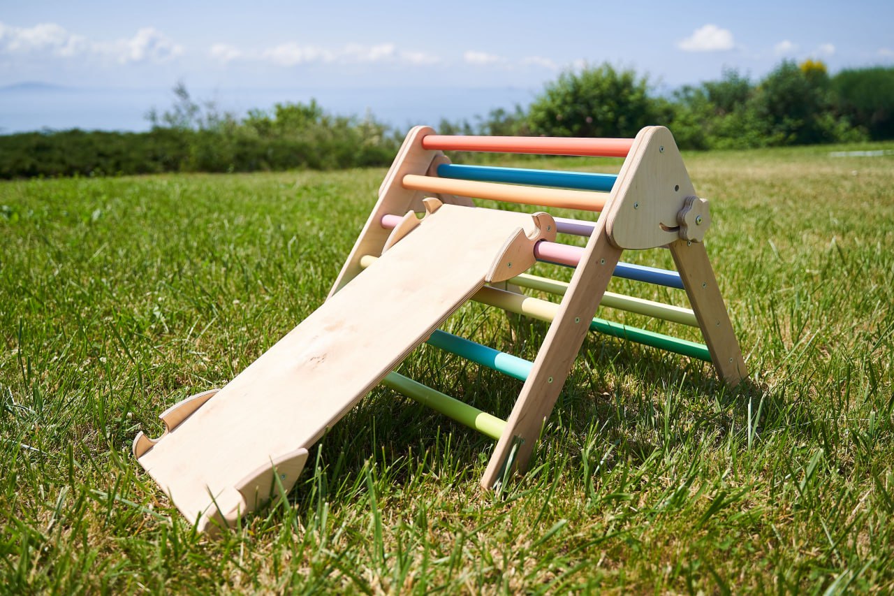 Climber Pikler Triangle Set (Triangle+Ramp) Pastel Mini