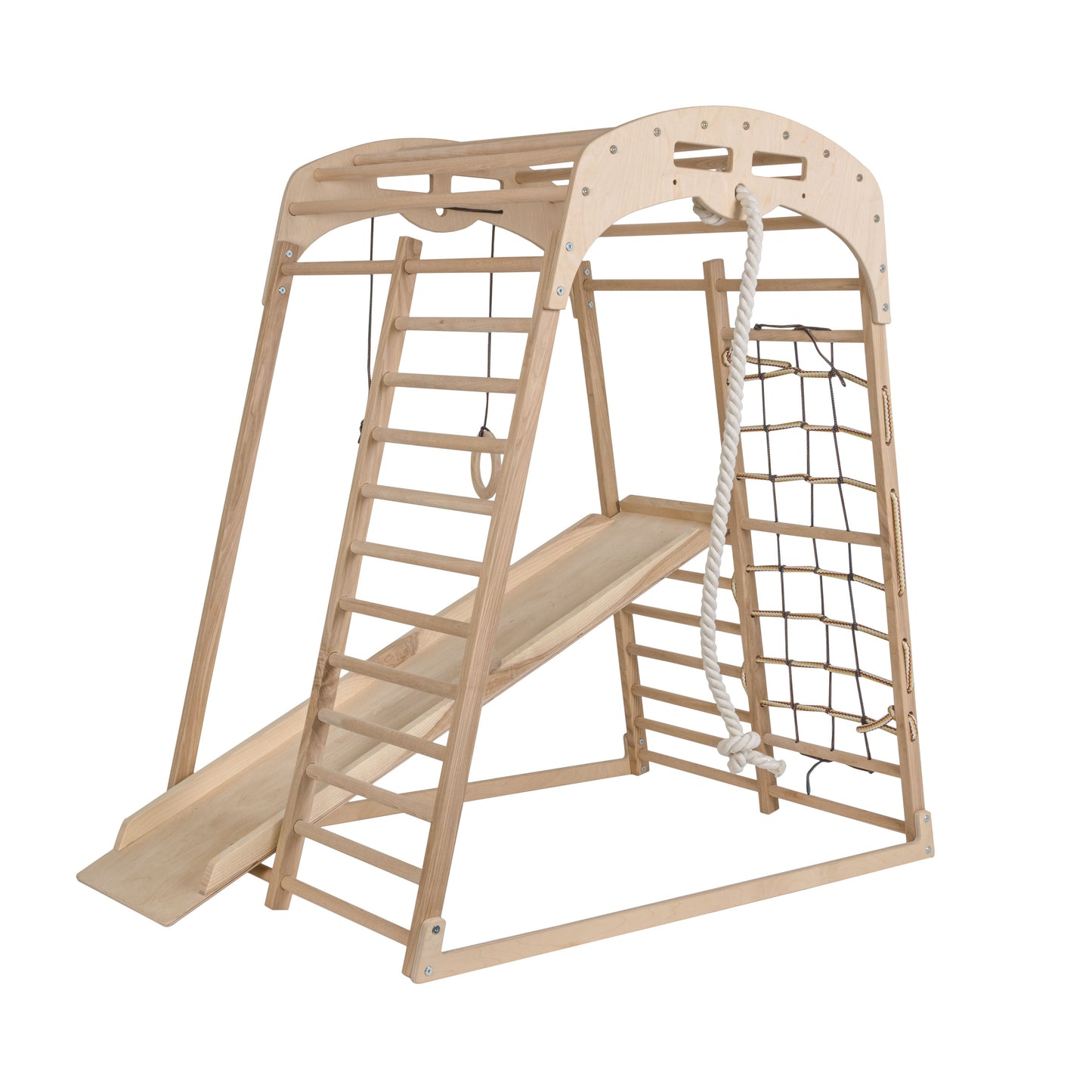 Set de joc de alpinism pliabil de interior din lemn (Set 8 în 1)
