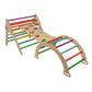 Montessori Indoor Climbing Set (Arch+Ramp+Board) Bright Large