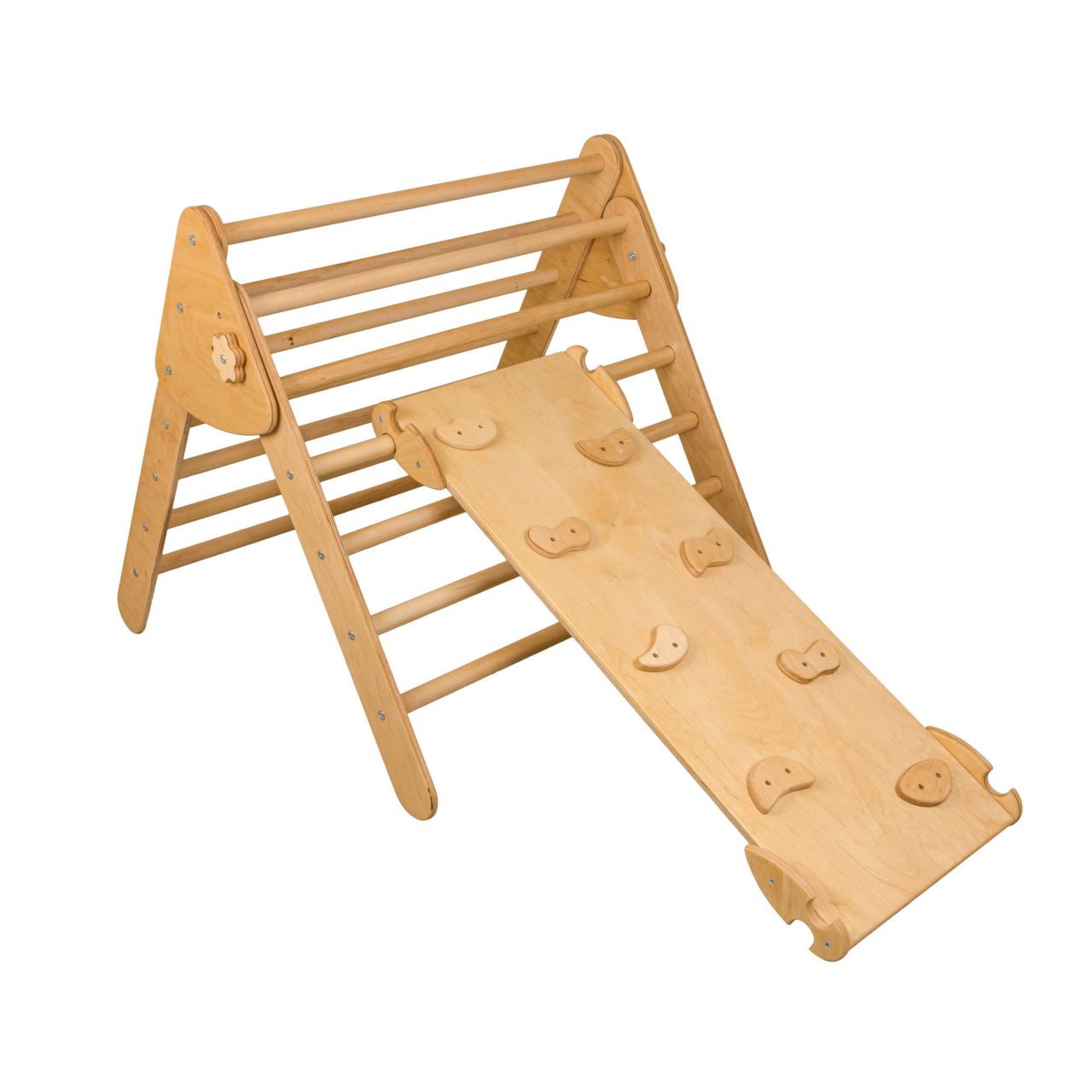 Set de două Climber Pikler Triunghi + rampă (mare)