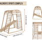 Set de joc de alpinism pliabil de interior din lemn (Set 8 în 1)