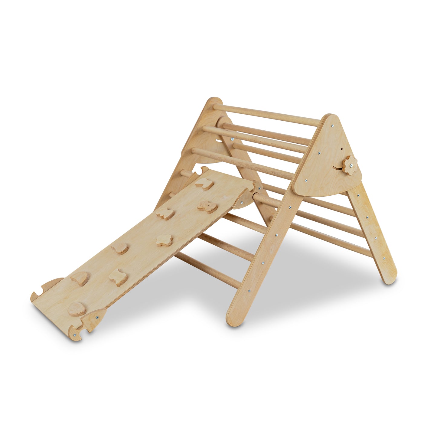 Set de două Climber Pikler Triunghi + rampă (mare)